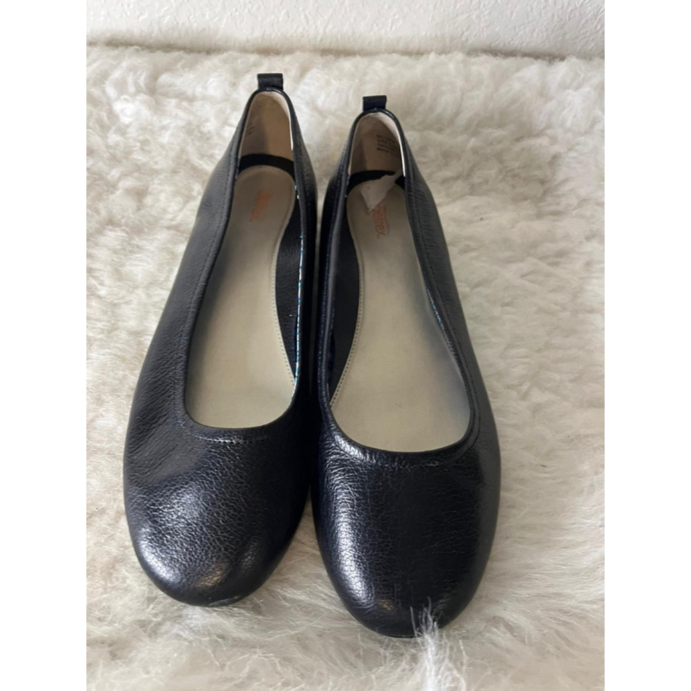 Aetrex Erica Ballet Flats Orthopedic Footbed Black Women Size 9